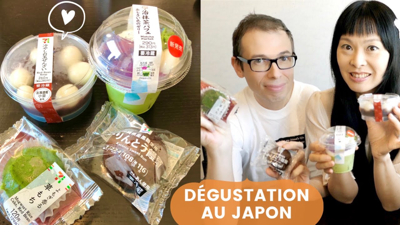 DÉGUSTATION AU JAPON Wagashi Pâtisseries japonaises Zenzai Matcha parfait Kusamochi Karinto manju