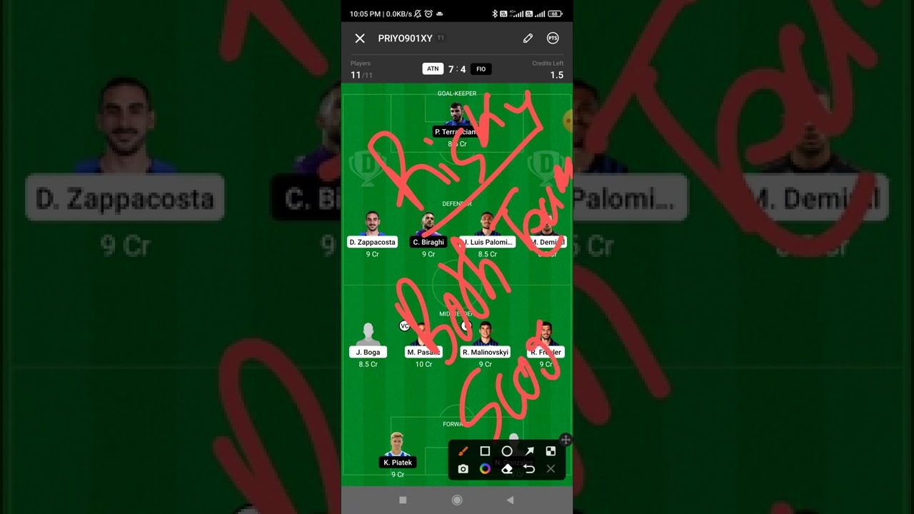 ATN vs FIO dream11 team
