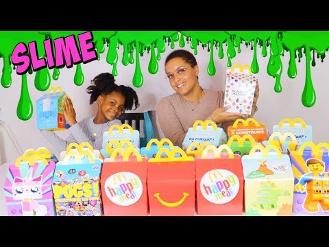 SLIME CHALLENGE Happy meal  Don't choose the wrong box