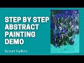 Demo abstract painting    demo step by step  upview