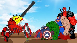 Rescue SUPERHEROES HULK & SPIDERMAN, SUPERMAN, DEADPOOL 3 Vs Evolution of Pacman | WHO WIIL WIN ???