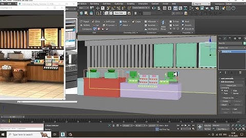 3dsMax Tutorials, Learn 3D Modeling a Coffee Stall from Scratch in 3dsmax ( Part 5)