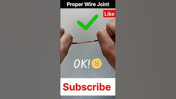 Proper Joint | Wire Joint Tips  | Straight joint | Wire Joint | Shorts | Viral | ytshorts