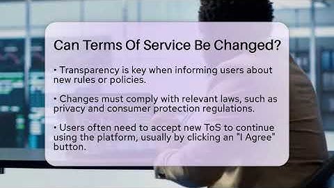 Can Terms Of Service Be Changed? - Everyday-Networking