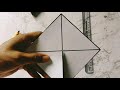 How to make pyramid? || Paper triangle 3D DIY