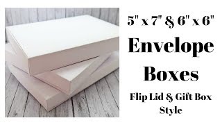 Envelope Boxes for Cardmaking 5' x 7' & 6' x 6' Sizes