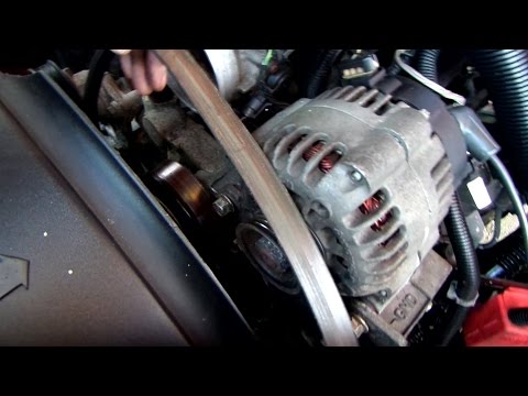 How to replace the serpentine belt in a Chevy truck