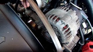 How to replace the serpentine belt in a Chevy truck