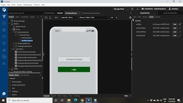 How to add Add snippet button action in Kony V9