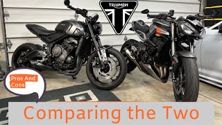 Triumph Trident 660 vs. Street Triple RS