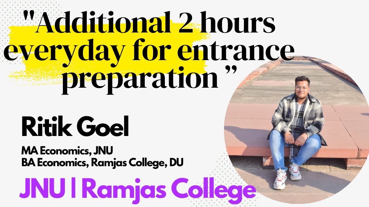 Ritik Goel | MA Economics, JNU | BA Economics, DU | Placement after JNU | CUET PG Economics COACHING