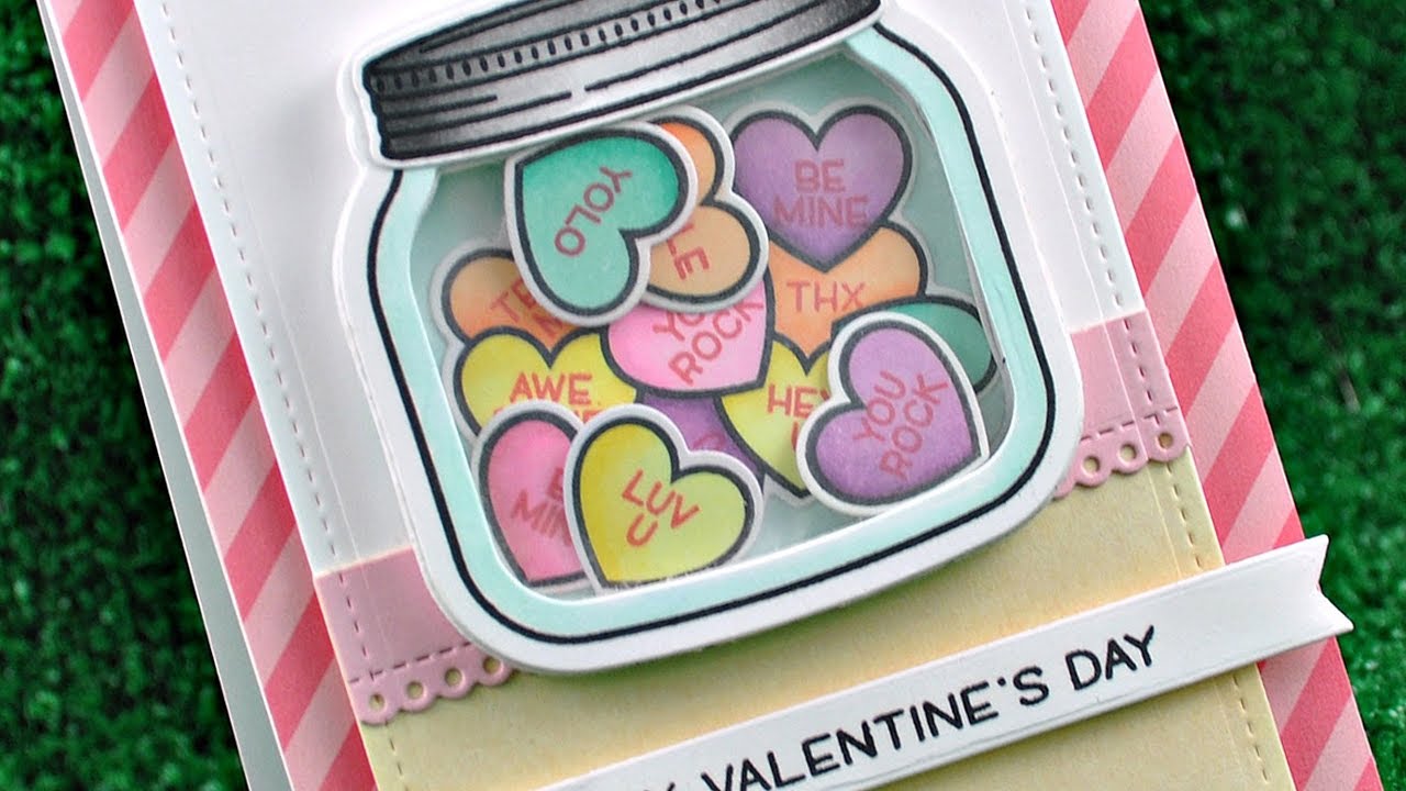 Intro to How You Bean? Conversation Heart Add-On + a card from start to finish