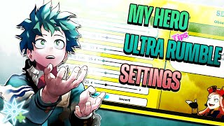 The ONLY Settings Video You Need | Winter's MY HERO ULTRA RUMBLE Settings