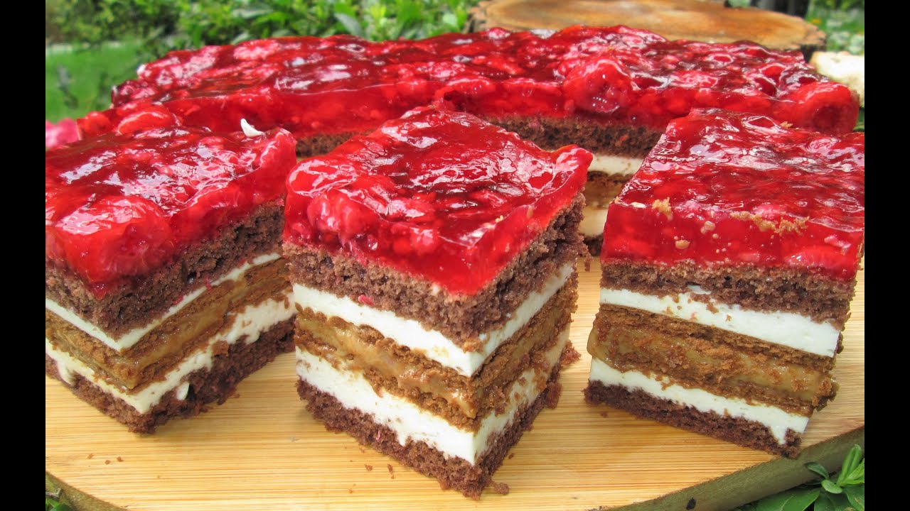Ciasto Balladyna-z malinami i masą kajmakową po prostu BOSKIE #ciastozmalinami