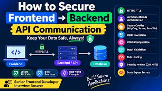 How to Secure Frontend → Backend API Communication 🔐 | Frontend Security Interview Question