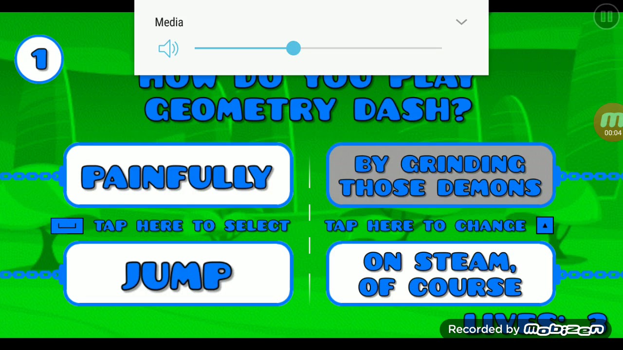 Geometry dash - Impossible quiz GD - YouTube