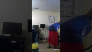 Big Guy Runs Out Of Breath Trying To Twerk And Clap Thighs