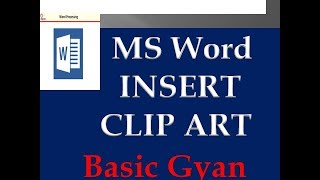Insert Clip Art In MS Word In Hindi 2019