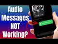 How to Fix Audio Messages Not Working on iPhone