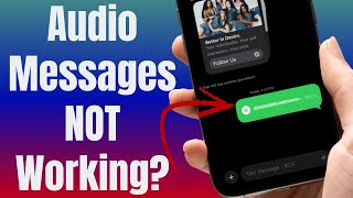 How to Fix Audio Messages Not Working on iPhone 17, 16 - iOS 26