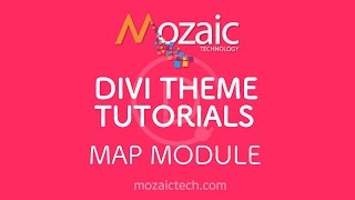 Divi 3.0 Tutorial - How to add a map to a web page using the Divi Visual Builder