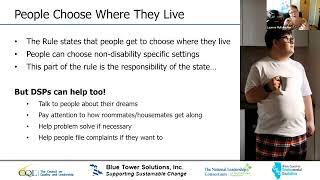 The HCBS Settings Rule: How Direct Support Professionals Can Make All The Difference!