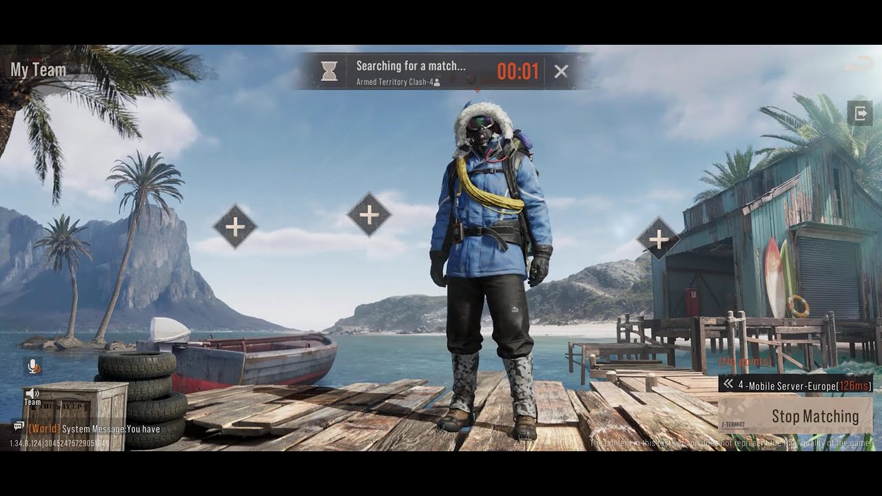 Rust mobile me playing on an 