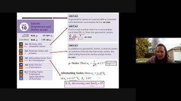 AP Calc BC Unit 10 Topics