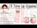 Foundation Free? 5 Tone Up Creams with UV protection