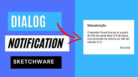 Sketchware - dialog notification usando FirebaseDB