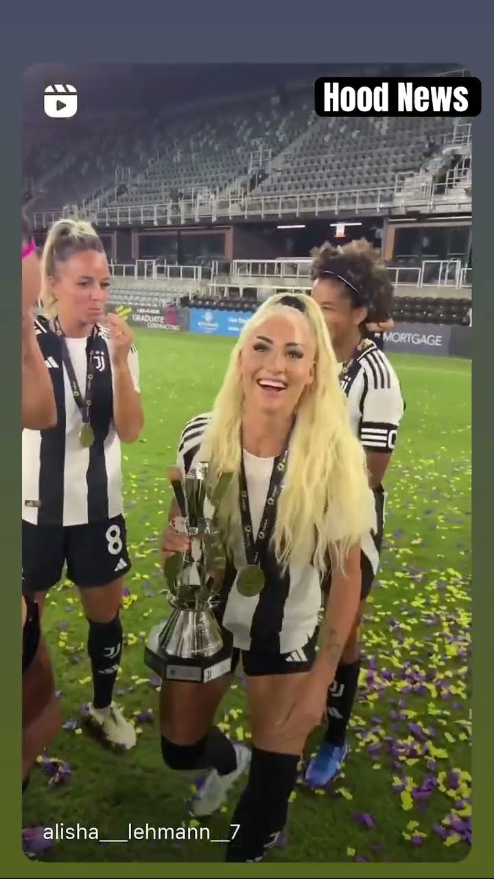 What did she say? #hoodnews #alishalehmann #juventus #soccer #futbol #juventuswomen