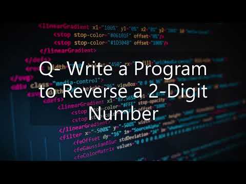 Program to reverse a 2 digit number/Easy Python Programs For Beginners Pt-7