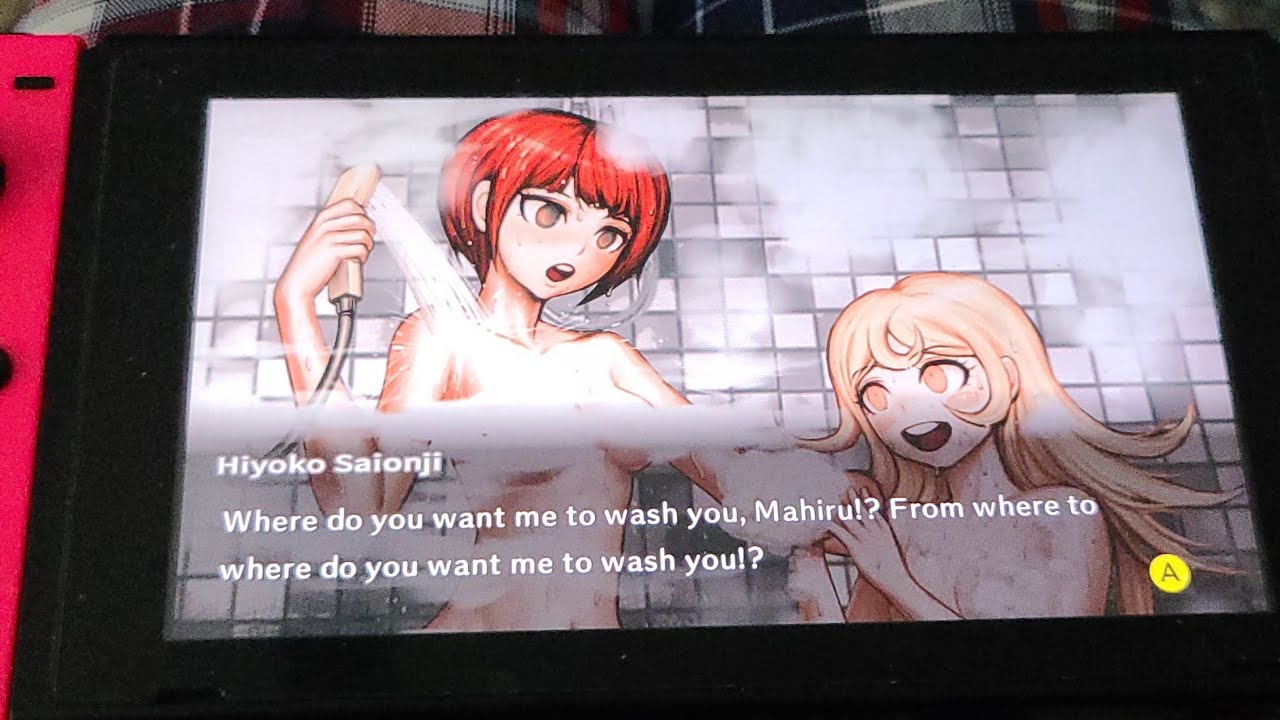 Danganronpa 2 Goodbye Despair - Mahiru and Hiyoko Bathing scene! - YouTube