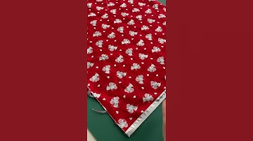 How to square up fabric using the selvage edge