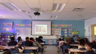Mrs  Robertson's Tableau Lesson with 4th Graders