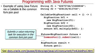 Programming with Java Futures