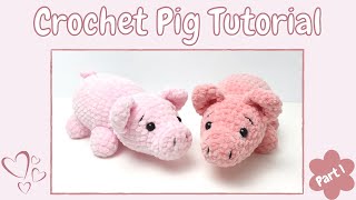 Easy Crochet Pig (Tutorial Part 1) | Free Amigurumi Animal Pattern for Beginners