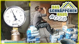 SAUBERKEITSSCHICHT betonieren & WASSERLEITUNG abdrücken - SCHNÄPPCHENHAUS #020 | Home Build Solution