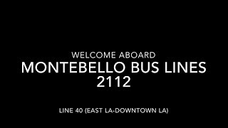 Montebello Bus Lines 2001 Gillig Advantage 40' Diesel #2112 | Coin Lloyd's Transit Hub