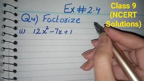 Factorize 12x2-7x+1, factorize 12x^2-7x+1