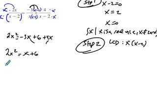 6.4 Example 5 Solving a Rational Equation