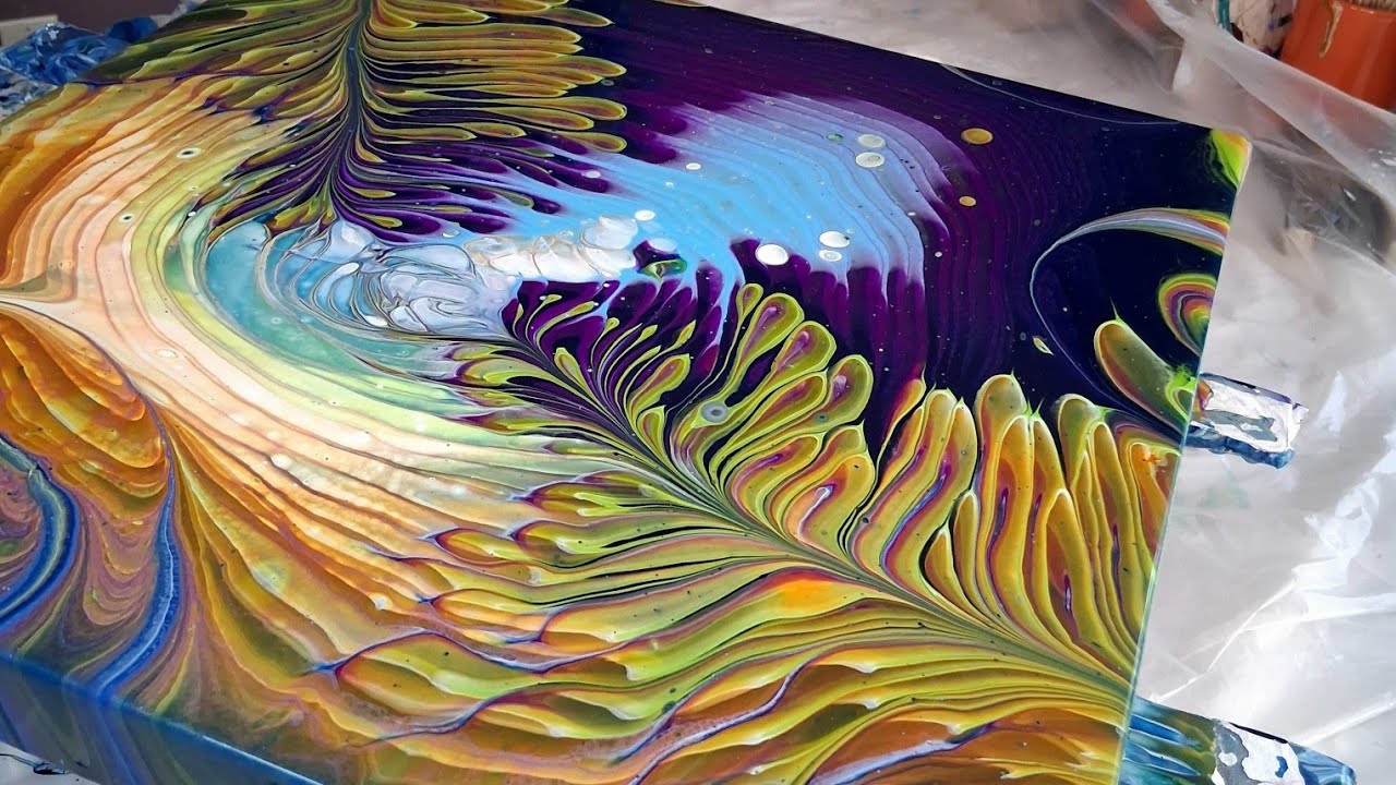 398 Fun and easy wrecked straight pour~must see acrylicpour fluidpour fluidart straightpour 