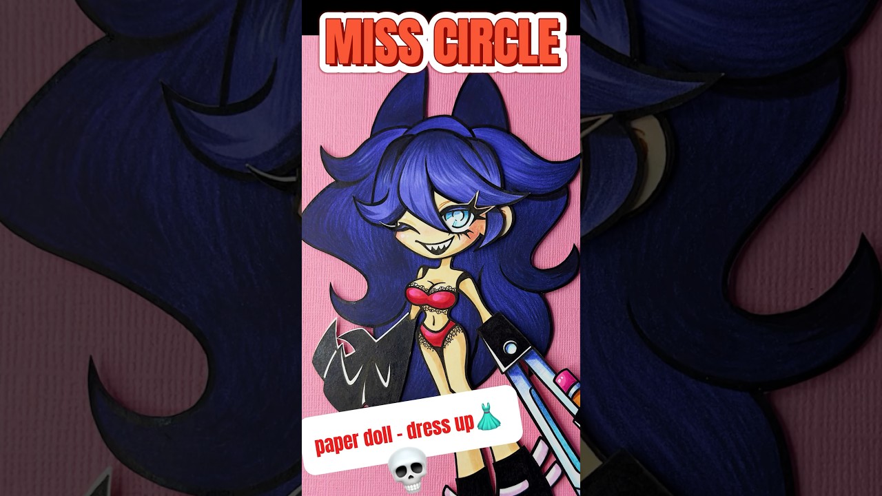 DIGITAL CIRCUS🎪 making 🖤MISS CIRCLE💜 *pApEr dOlL* by ARTY PIE🥧 