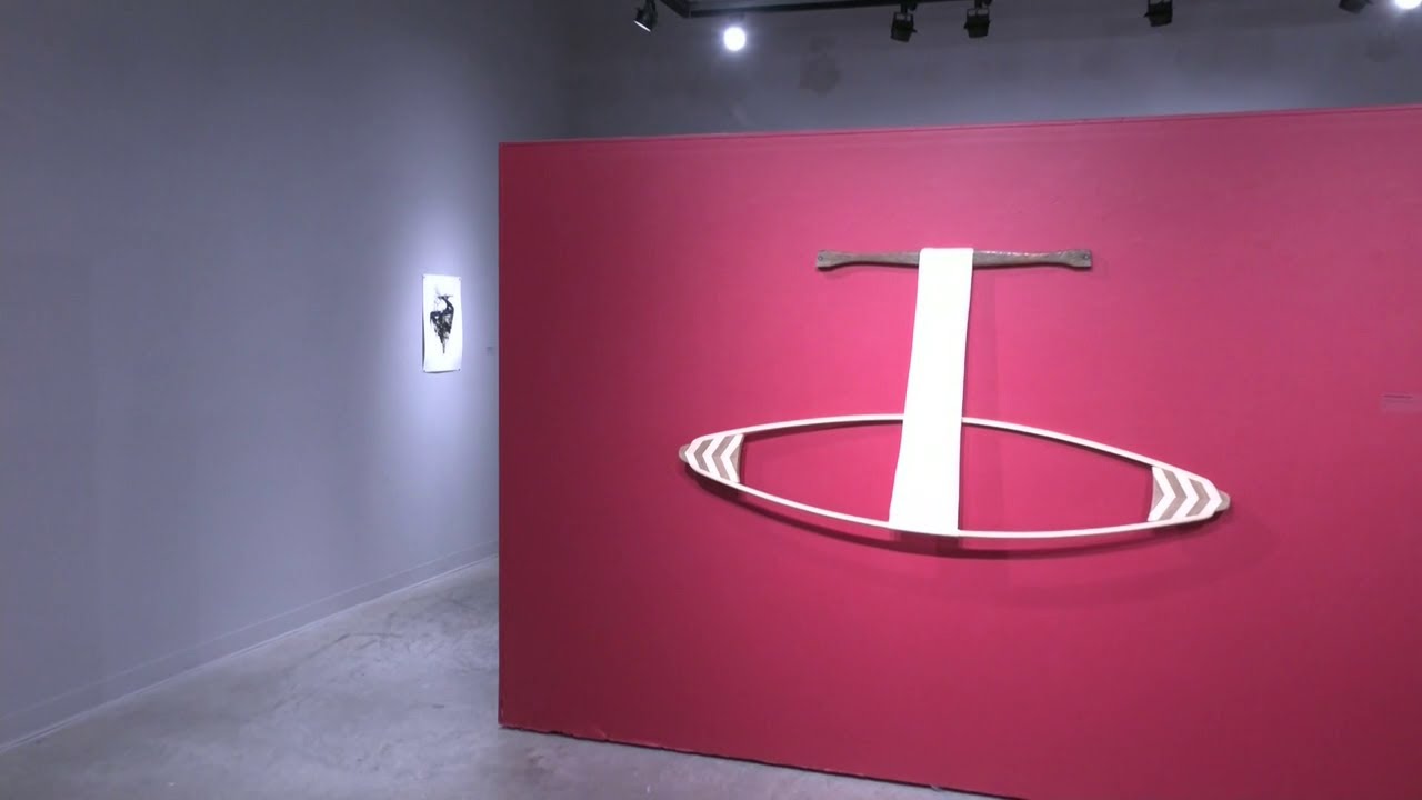 Interactive Indigenous art display at Georgian