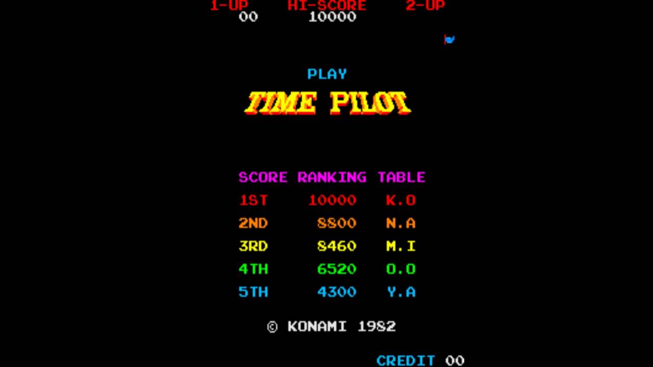 Time Pilot, classic 1982 video gameplay