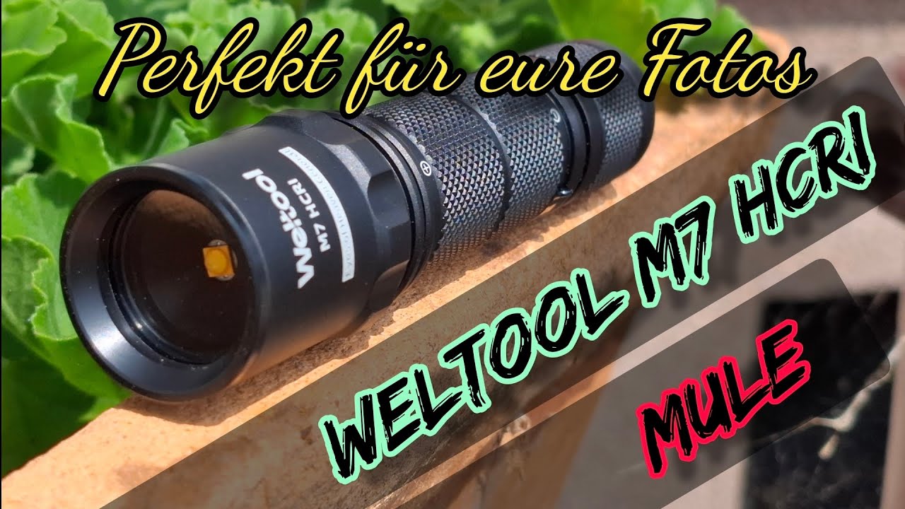 Weltool M7 HCRI perfect photo lamp LED flashlight #Photo