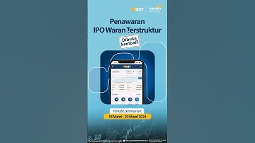 IPO Waran Terstruktur sedang buka penawaran! 📈