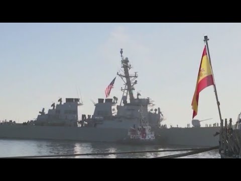 U.S. Military shoots down drones in the Red Sea - YouTube