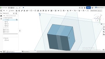 Introduction of  Extrude feature in Onshape