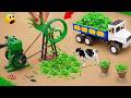 Diy diorama making mini grass chopping machine science project @sancreator1